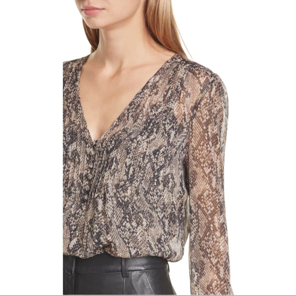 NWT Veronica Beard Lowell Paisley Silk Blouse